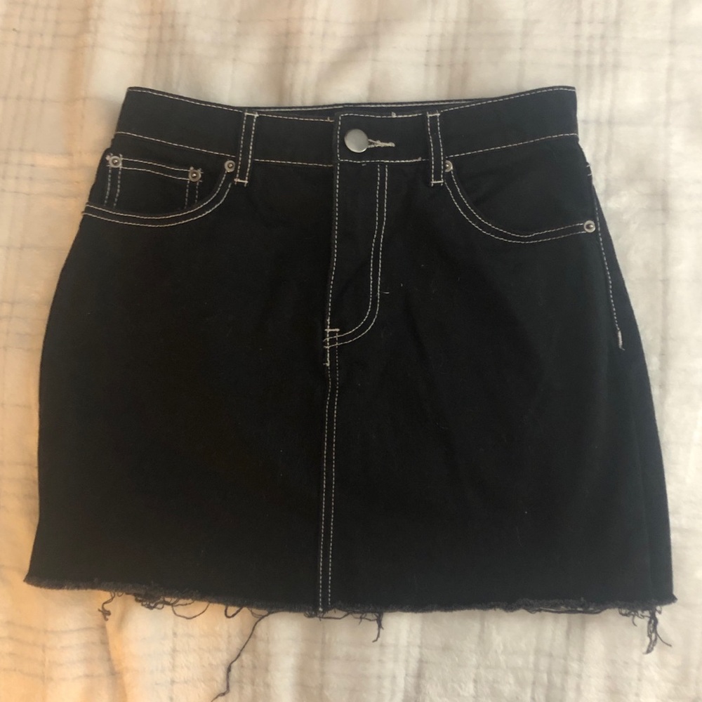 Black Forever 21 Denim Skirt